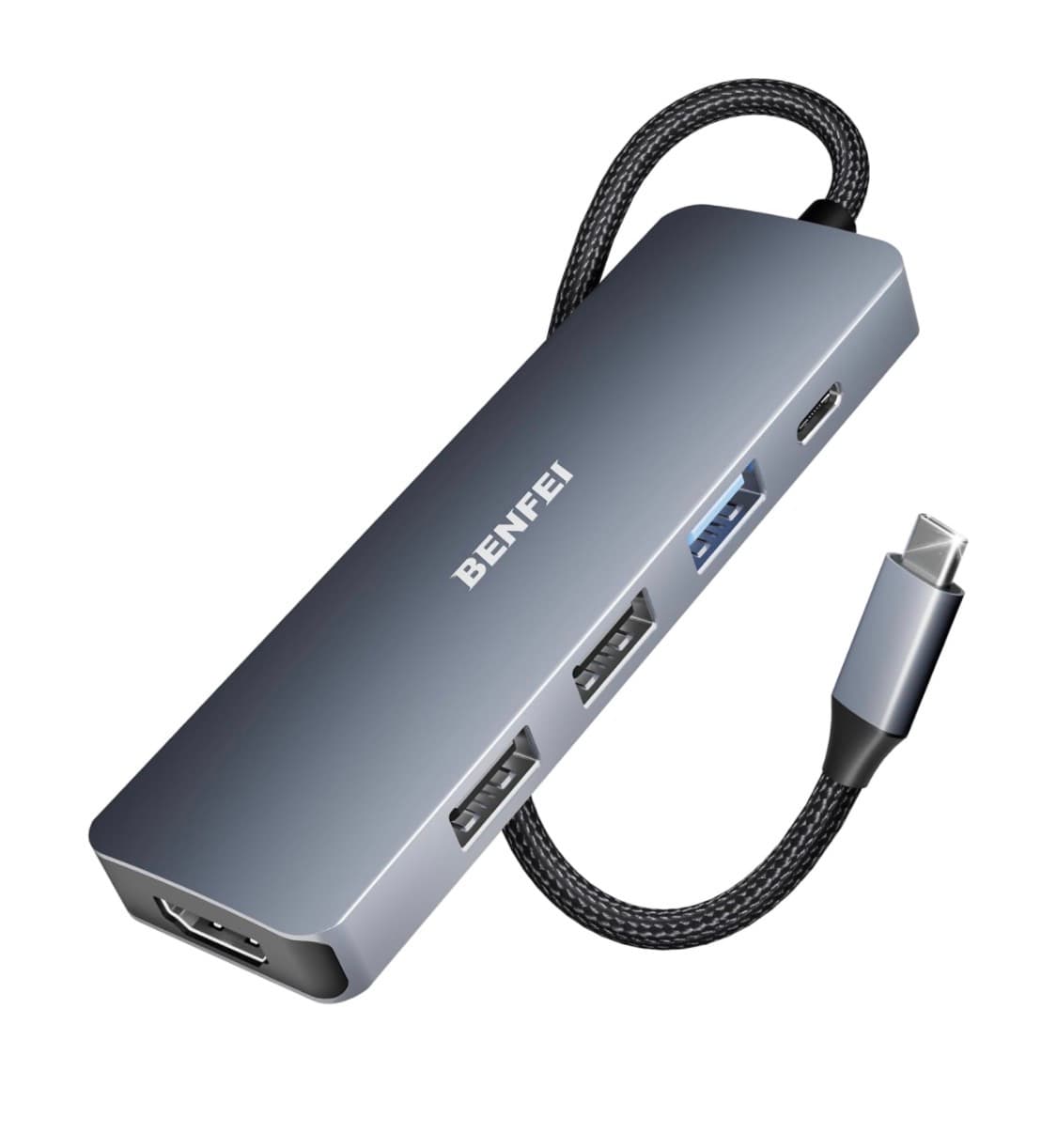 Adaptador BENFEI Hub usb c 5 en 1 con hdmi 4k