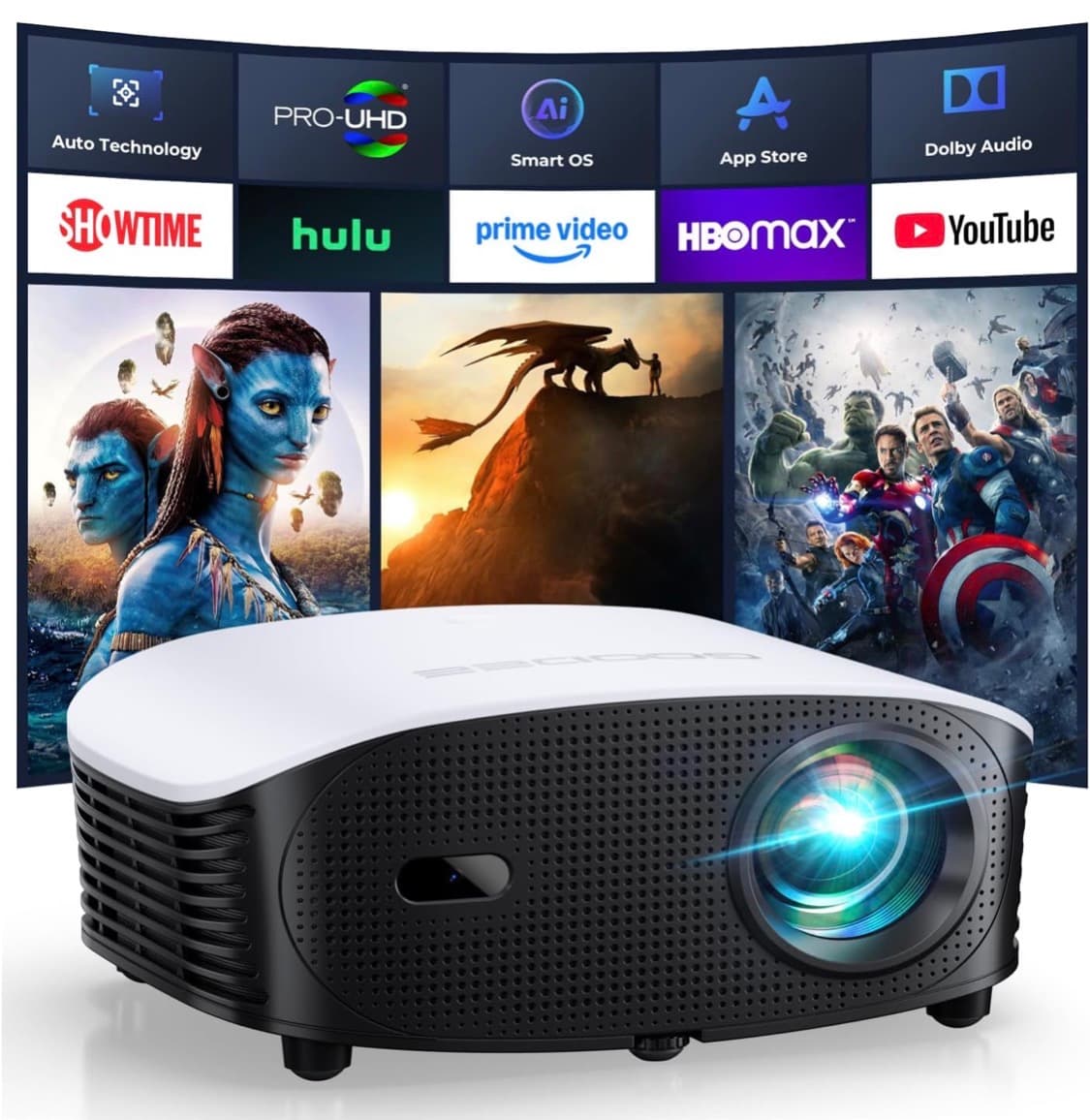 Proyector goodee mini inteligente