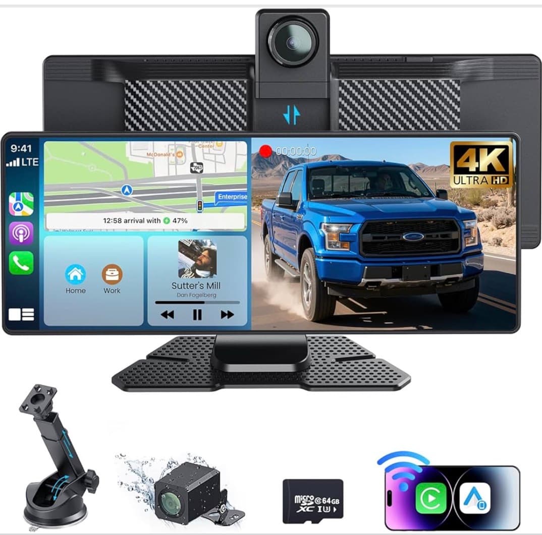 Pantalla CarPlay portátil 10,26 pulgadas para automóvil